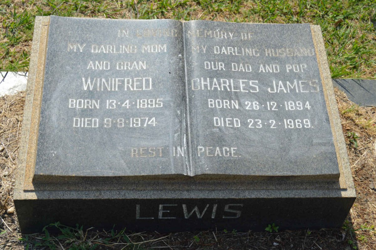 LEWIS Charles James 1894-1969 &amp; Winifred 1895-1974