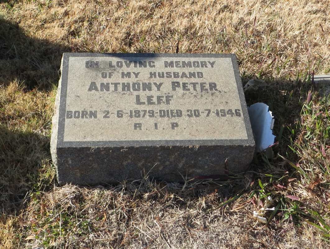 LEFF Anthony Peter 1879-1946