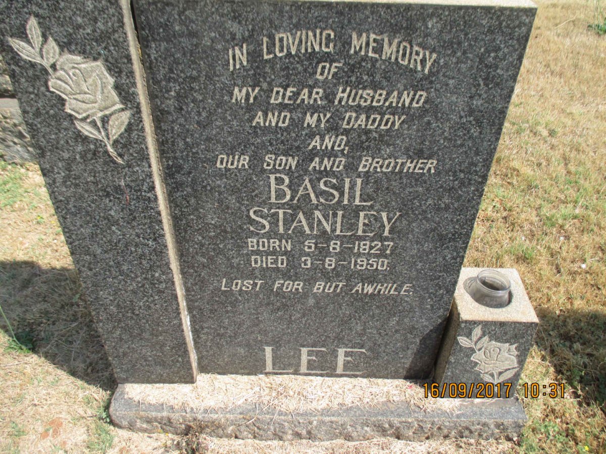 LEE Basil Stanley 1927-1950