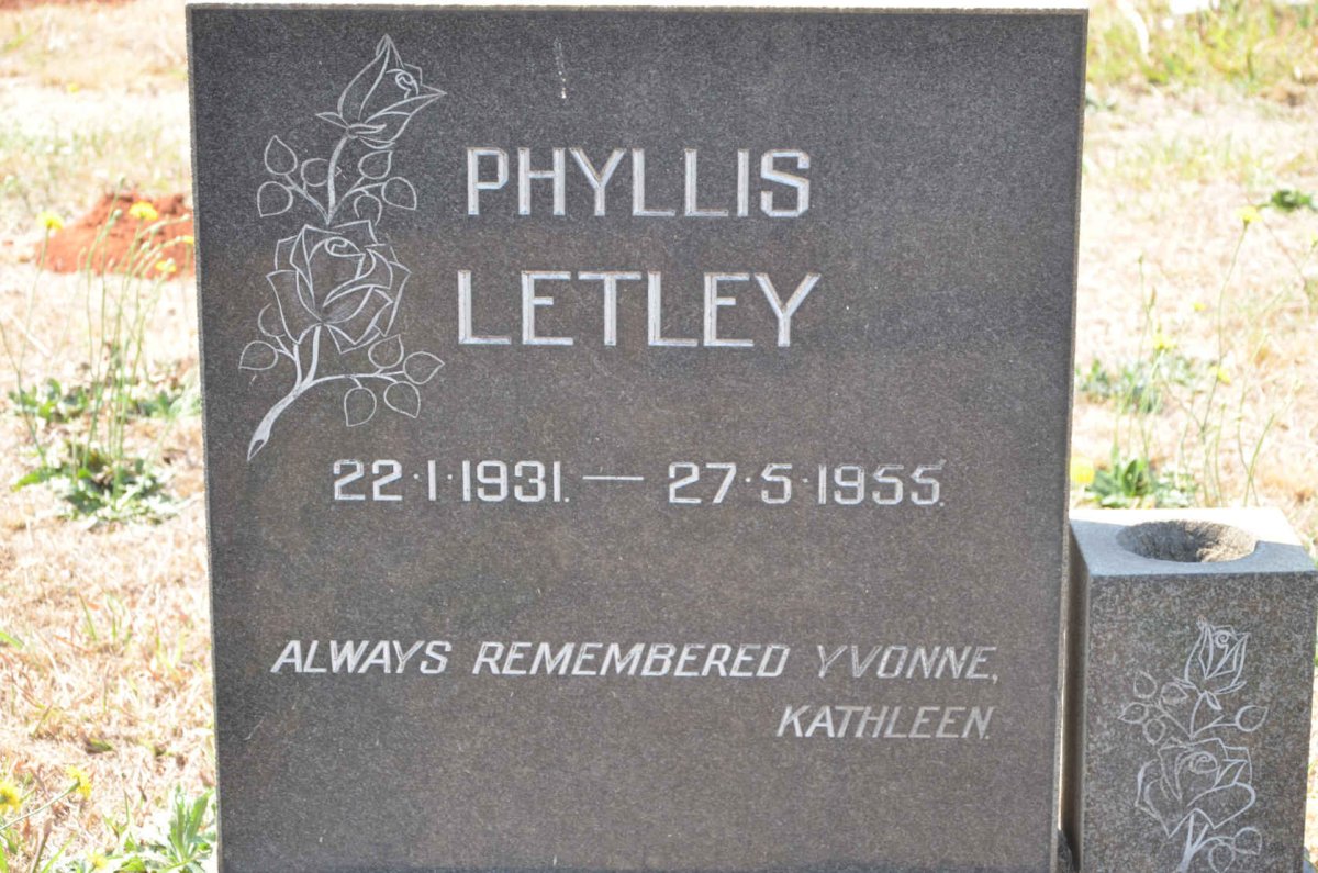 LETLEY Phyllis 1931-1955