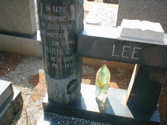 LEE Maria C. 1905-1971