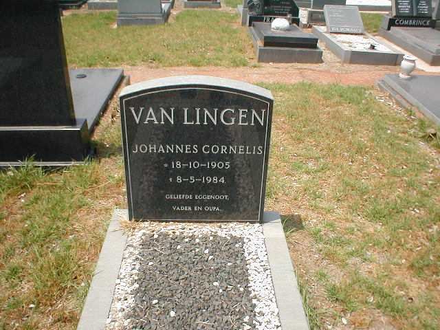 LINGEN Johannes Cornelis, van 1905-1984