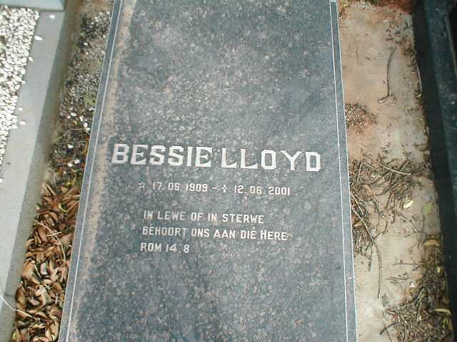 LLOYD Bessie 1909-2001