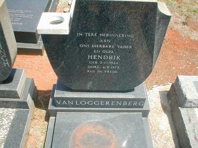 LOGGERENBERG Hendrik, van 1924-1973