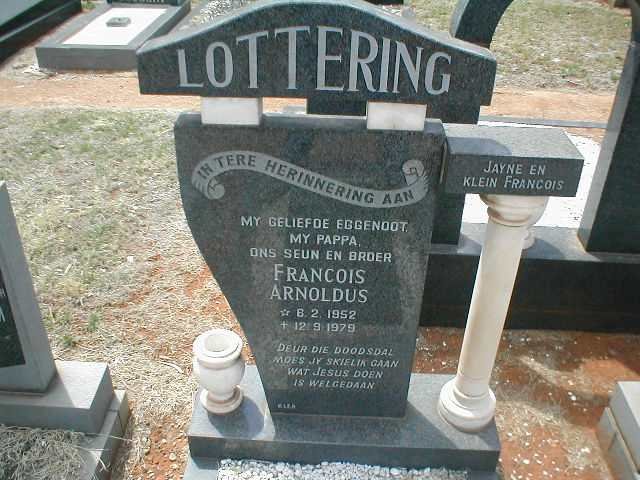 LOTTERING Francois Arnoldus 1952-1979