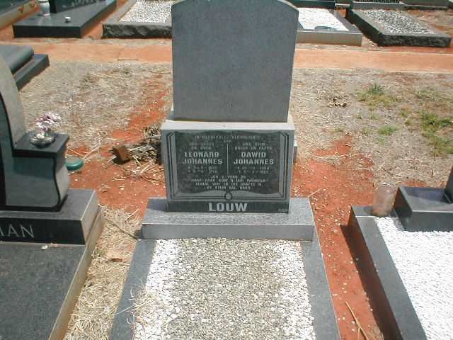 LOUW Leonard Johannes  :: LOUW Dawid Johannes