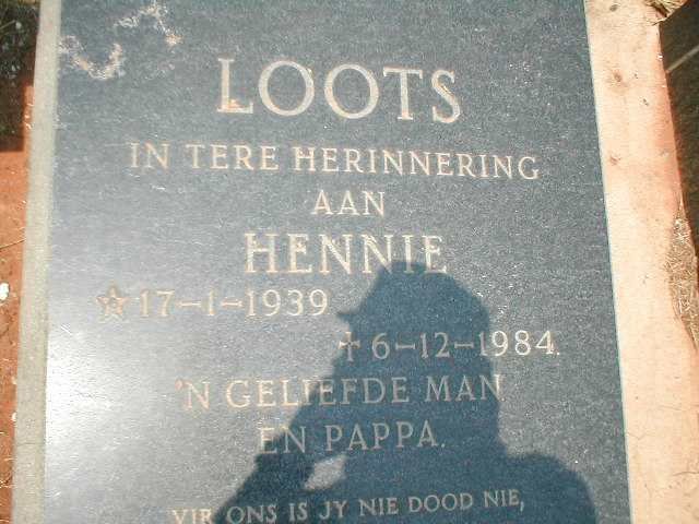 LOOTS Hennie 1939-1984