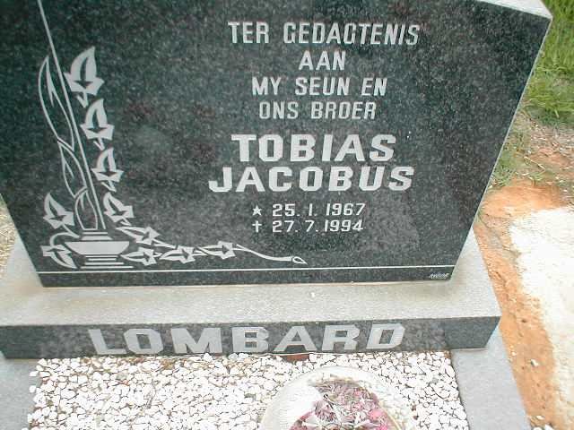 LOMBARD Tobias Jacobus 1967-1994