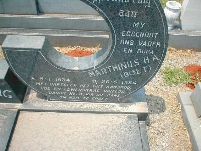 LOTTERING Marthinus H.A. 1934-1984