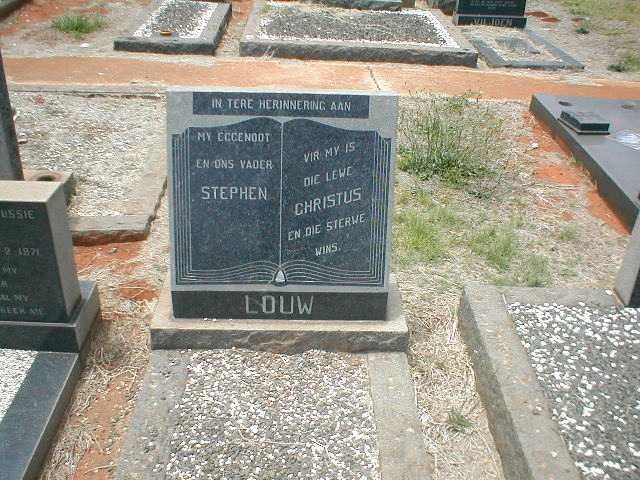 LOUW Stephen