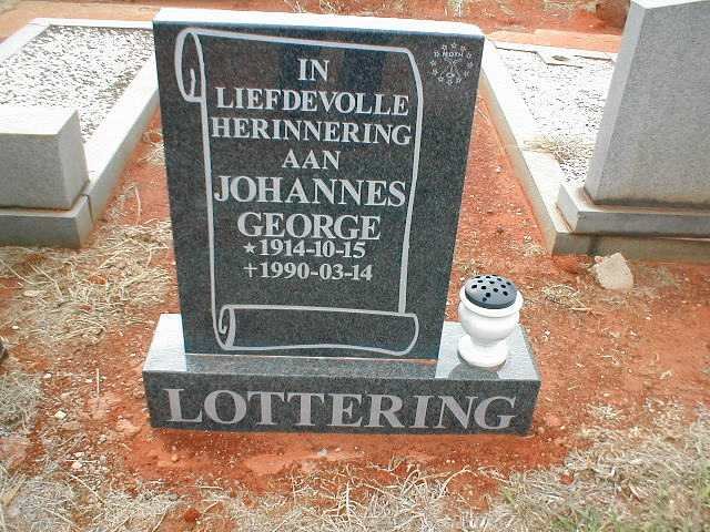 LOTTERING Johannes George 1914-1990