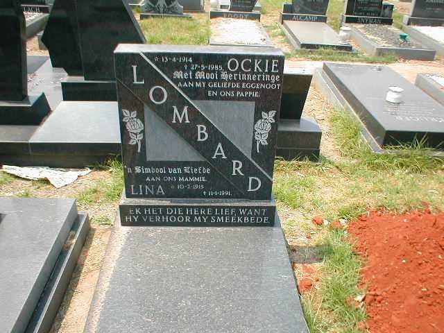 LOMBARD Ockie 1914-1985 &amp; Lina 1915-1991