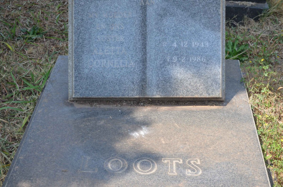 LOOTS Aletta Cornelia 1943-1986