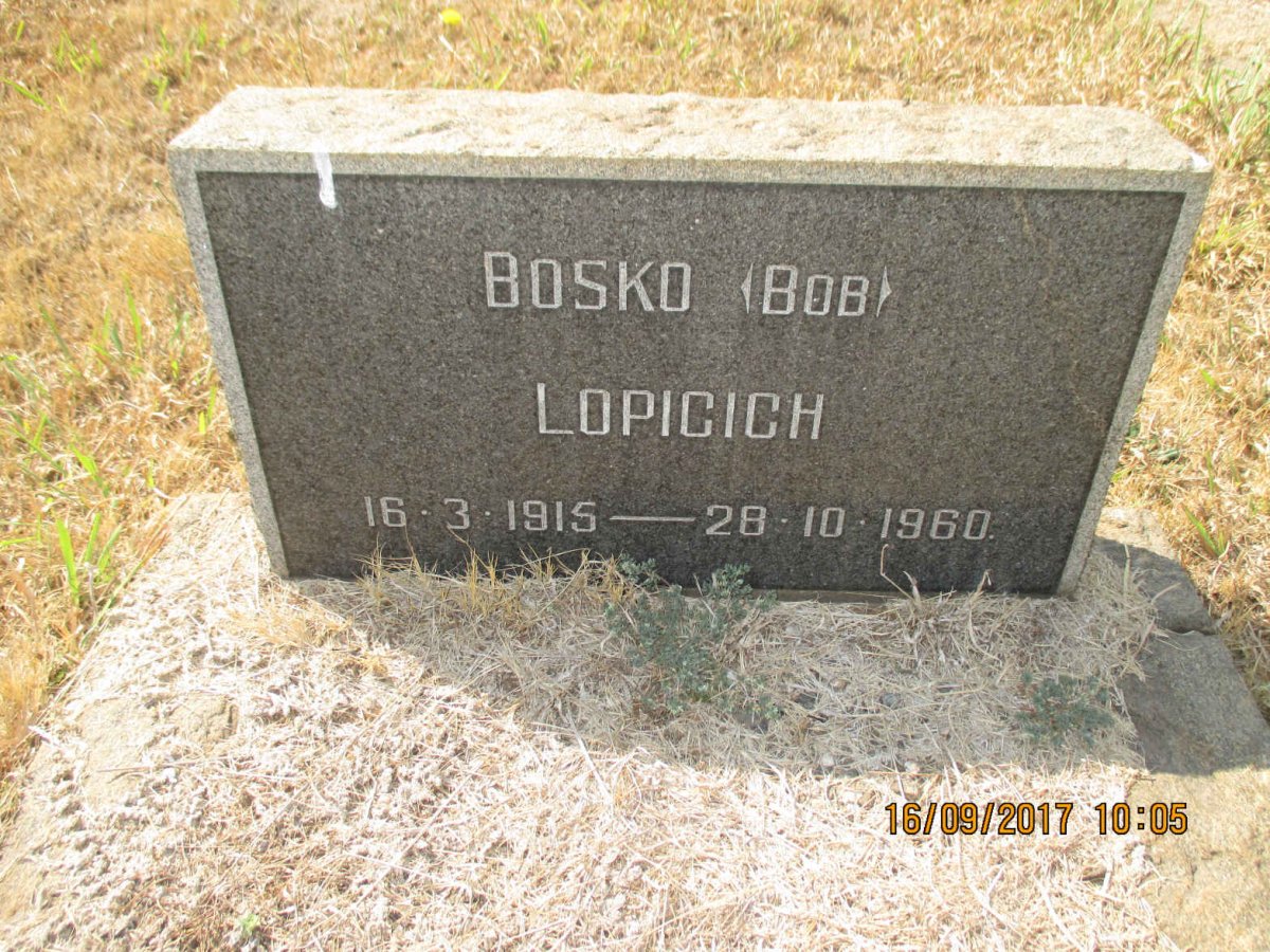 LOPICICH Bosko 1915-1960