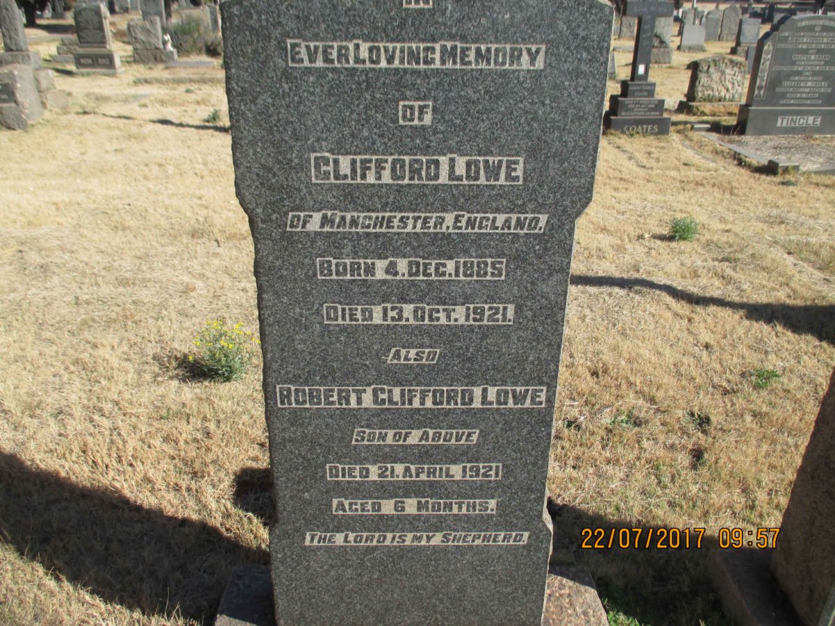 LOWE Clifford 1885-1921 :: LOWE Robert Clifford -1921