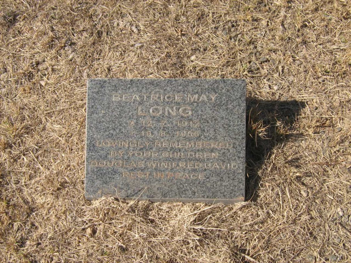 LONG Beatrice May 1912-1985