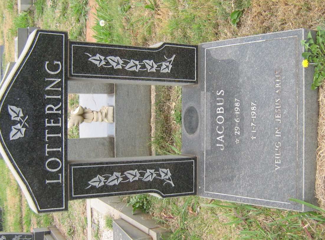 LOTTERING Jacobus 1987-1987