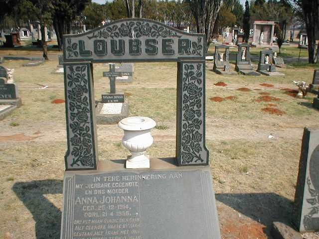 LOUBSER  Anna Johanna 1914-1956