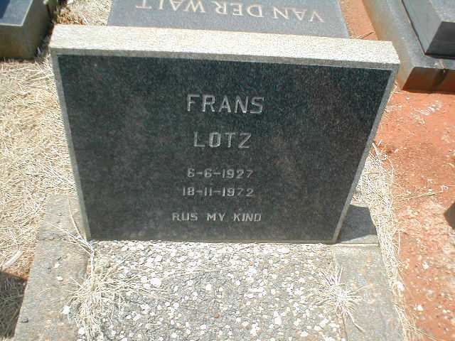 LOTZ Frans 1927-1972