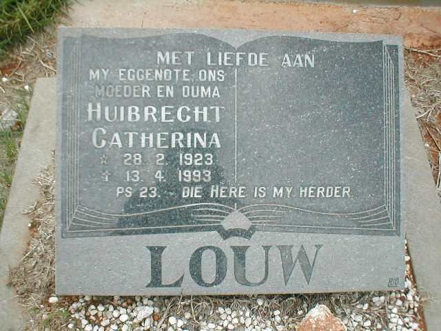 LOUW Huibrecht Catherine 1923-1993