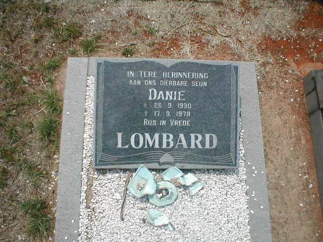 LOMBARD Danie 1930-1978