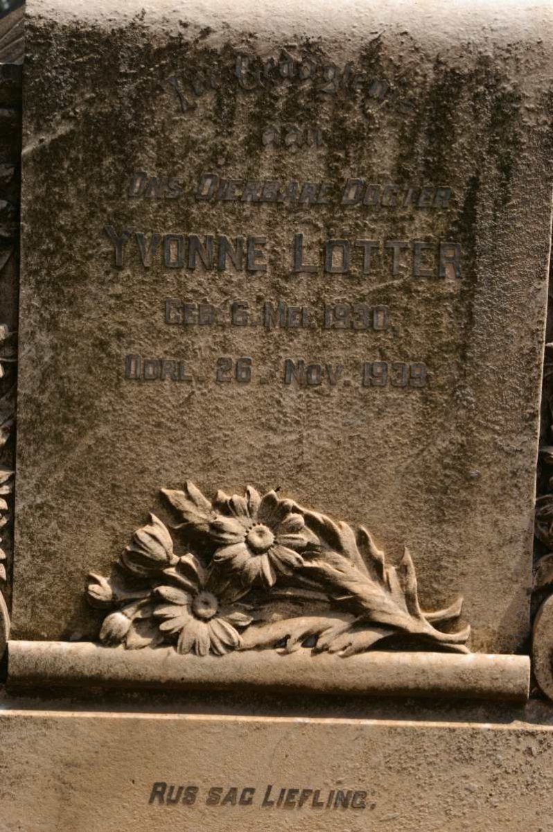 LÖTTER Yvonne -1930-1939