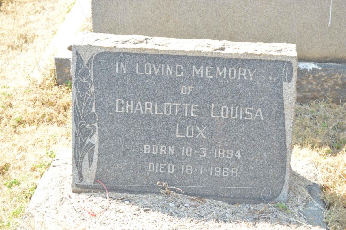 LUX Charlotte Louisa 1894-1968