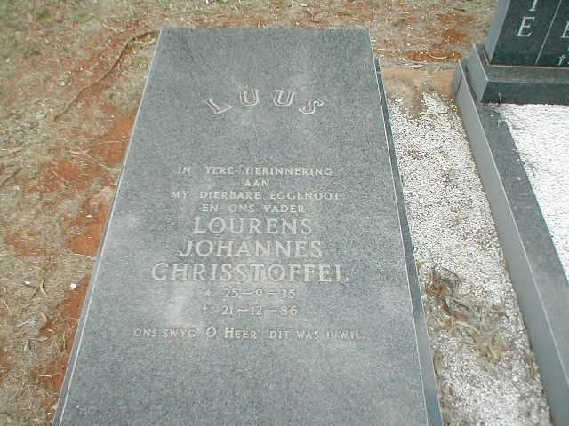 LUUS Lourens Johannes Chrisstoffel 1935-1986