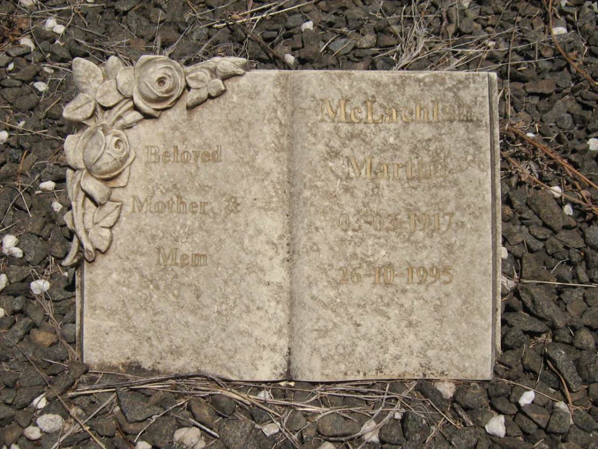 McLACHLAN Martha 1917-1995