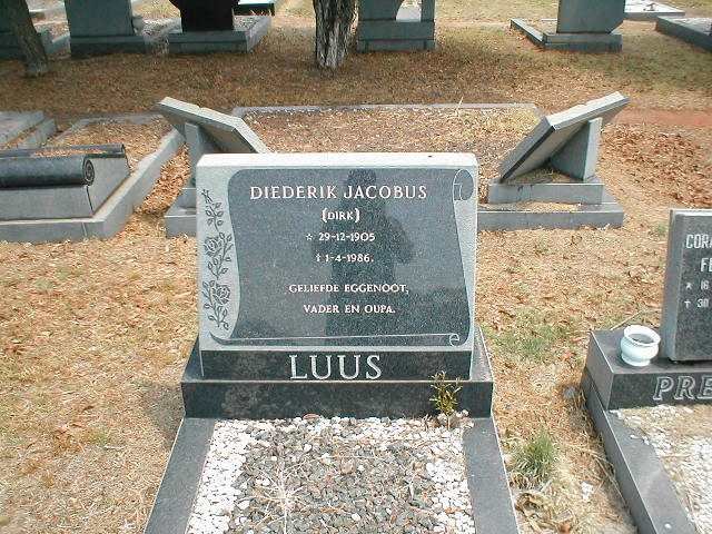 LUUS  Diederik Jacobus 1905-1986