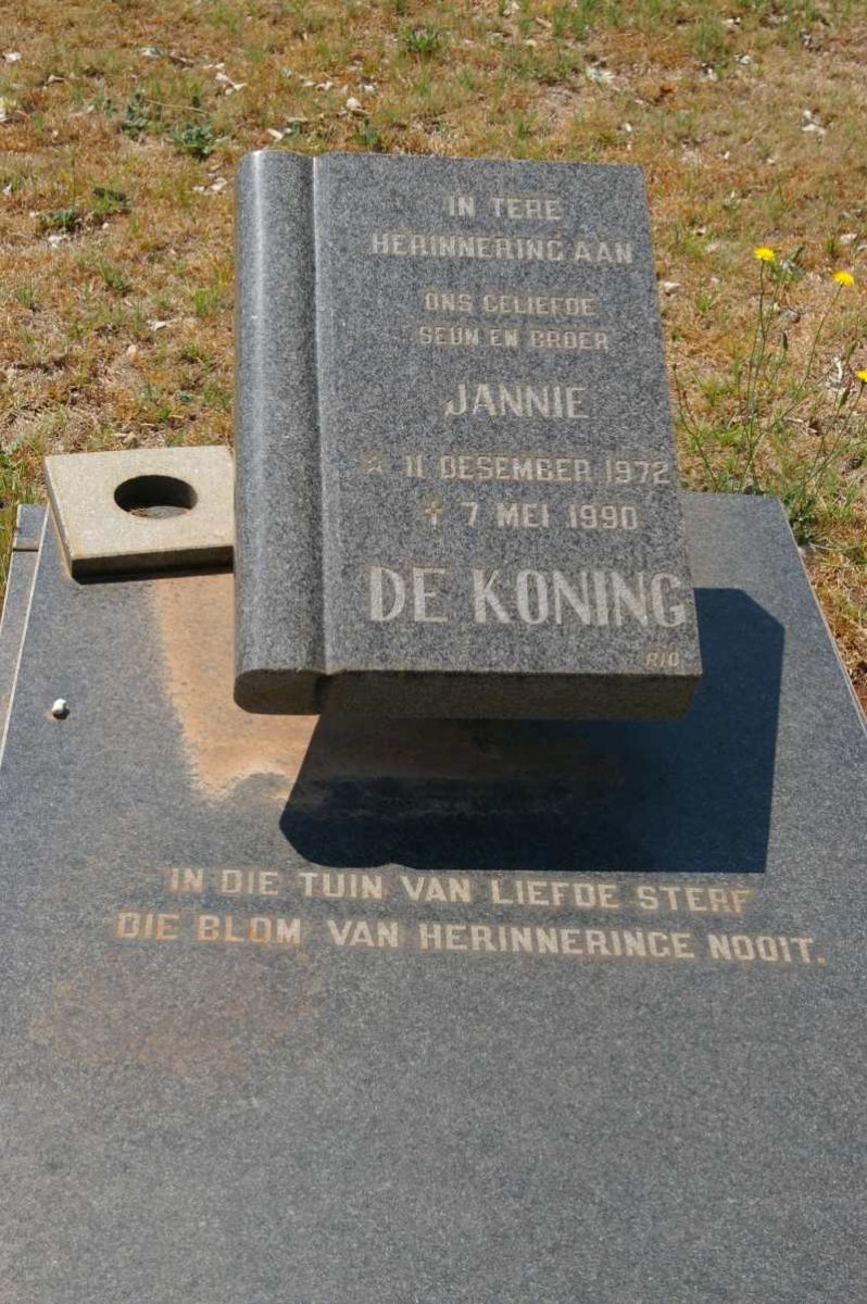 KONING Jannie, de 1972-1990