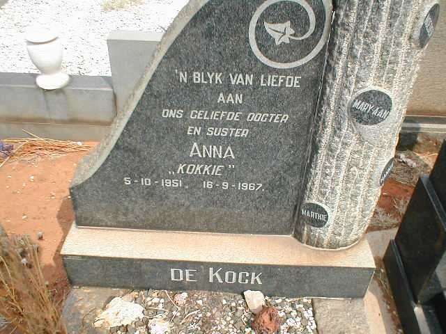 KOCK Anna, de 1951-1967