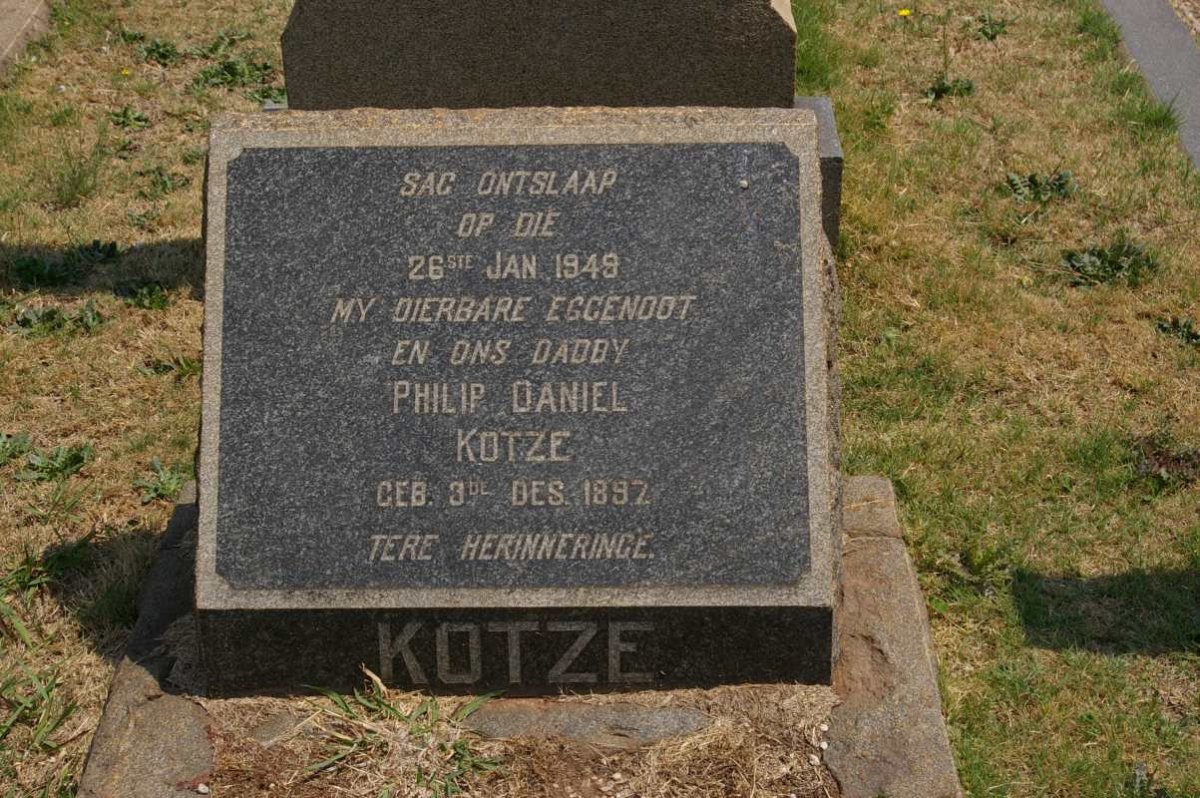 KOTZE Philip Daniel 1897-1949