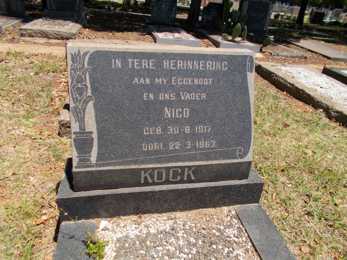 KOCK Nico 1917-1963