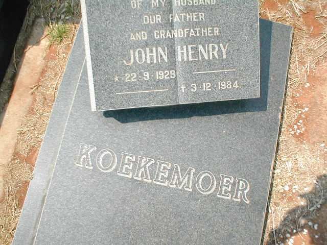 KOEKEMOER John Henry 1929-1984