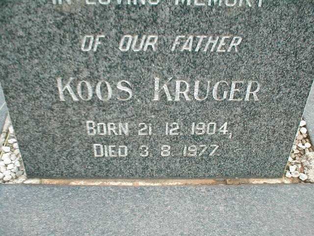 KRUGER Koos 1904-1977