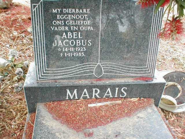 MARAIS Abel Jacobus 1923-1985
