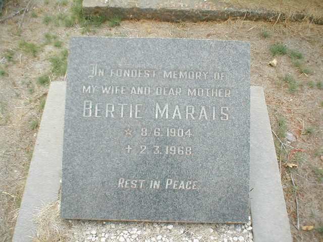 MARAIS Bertie 1904-1968