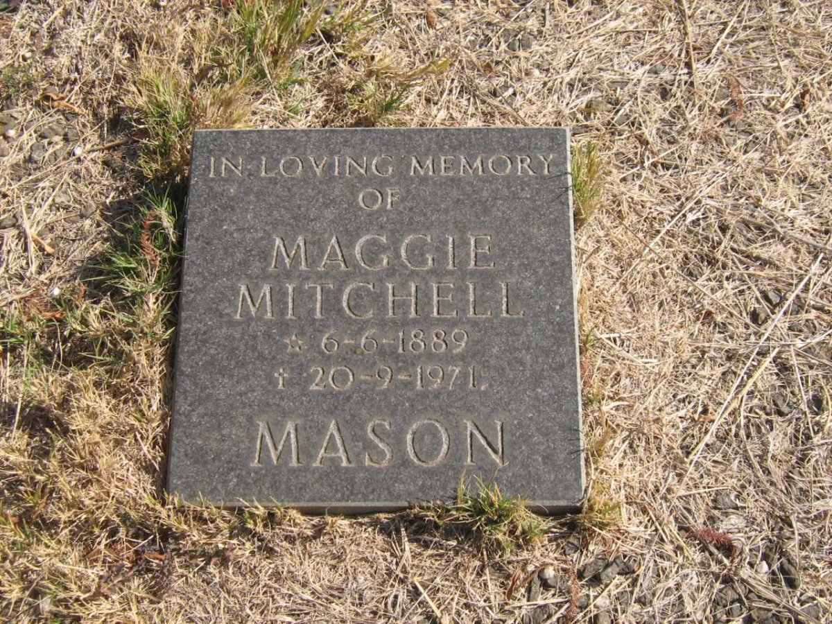 MASON Maggie Mitchell 1889-1971  :: MASON Val -1950 &amp; Alice :: MASON Margaret Campbell 1922-1928