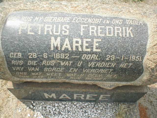 MAREE Petrus Fredrik 1892-1951