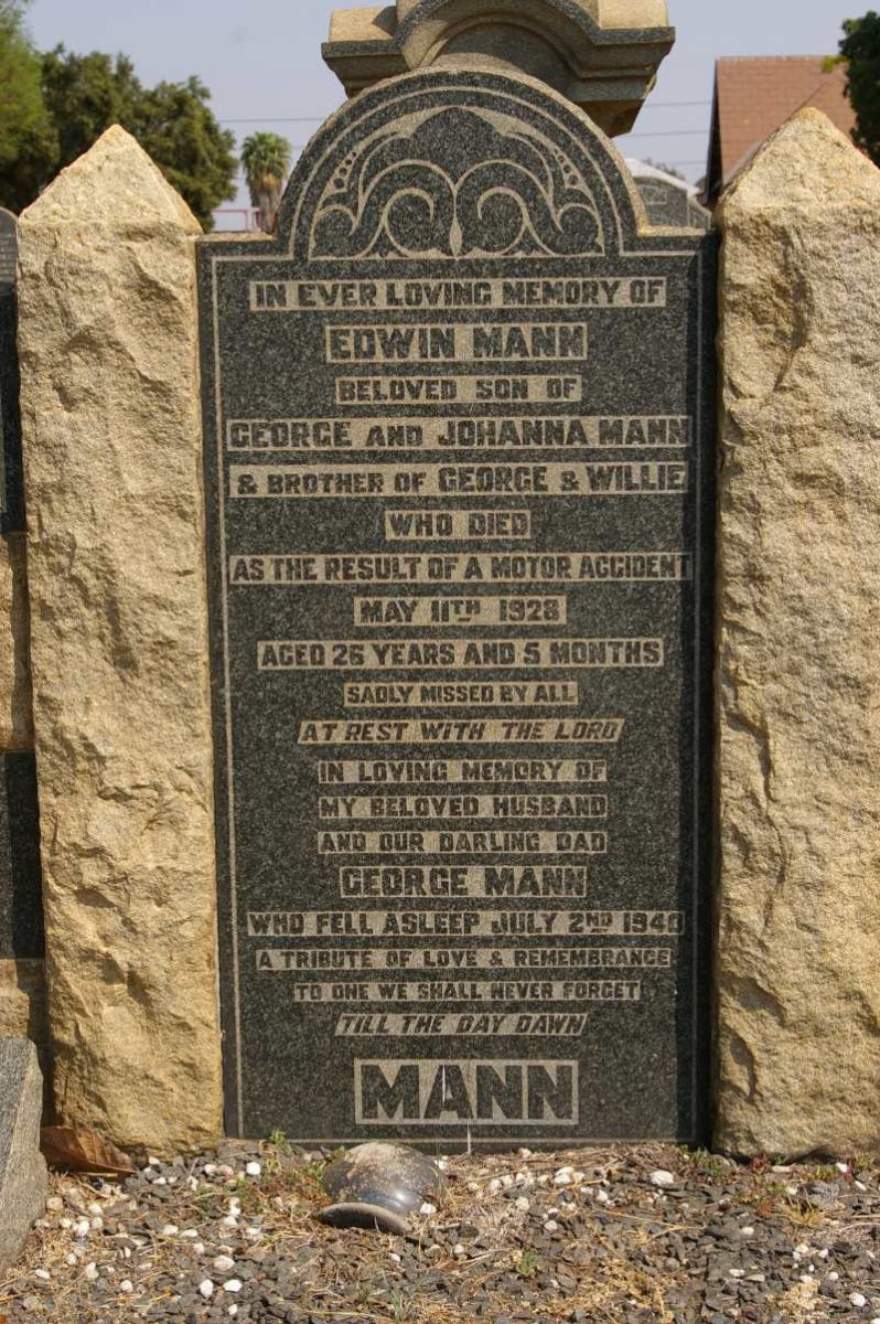 MANN George -1940 :: MANN Edwin -1928