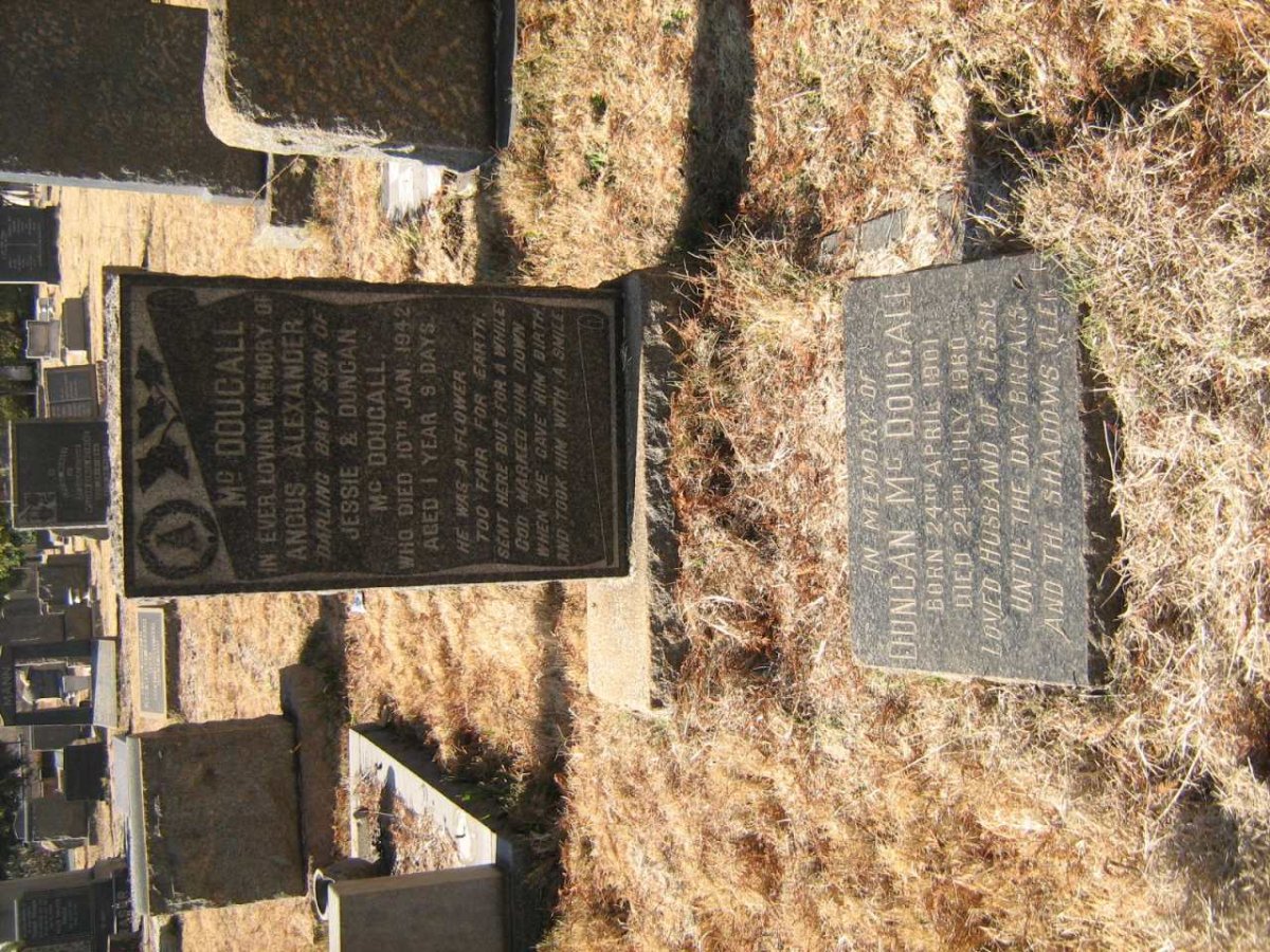 McDOUGALL Duncan 1901-1960 :: McDOUGALL Angus Alexander -1942