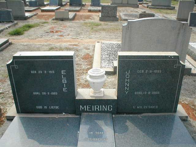 MEIRING Johnny 1897-1966 &amp; Elbie 1913-1983