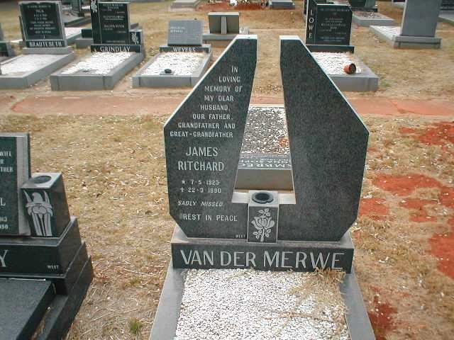 MERWE James Ritchard, van der 1923-1990