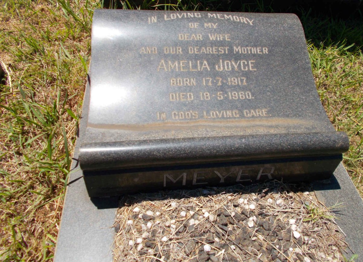 MEYER Dirk Renier 1916-1989 &amp; Amelia Joyce 1917-1960