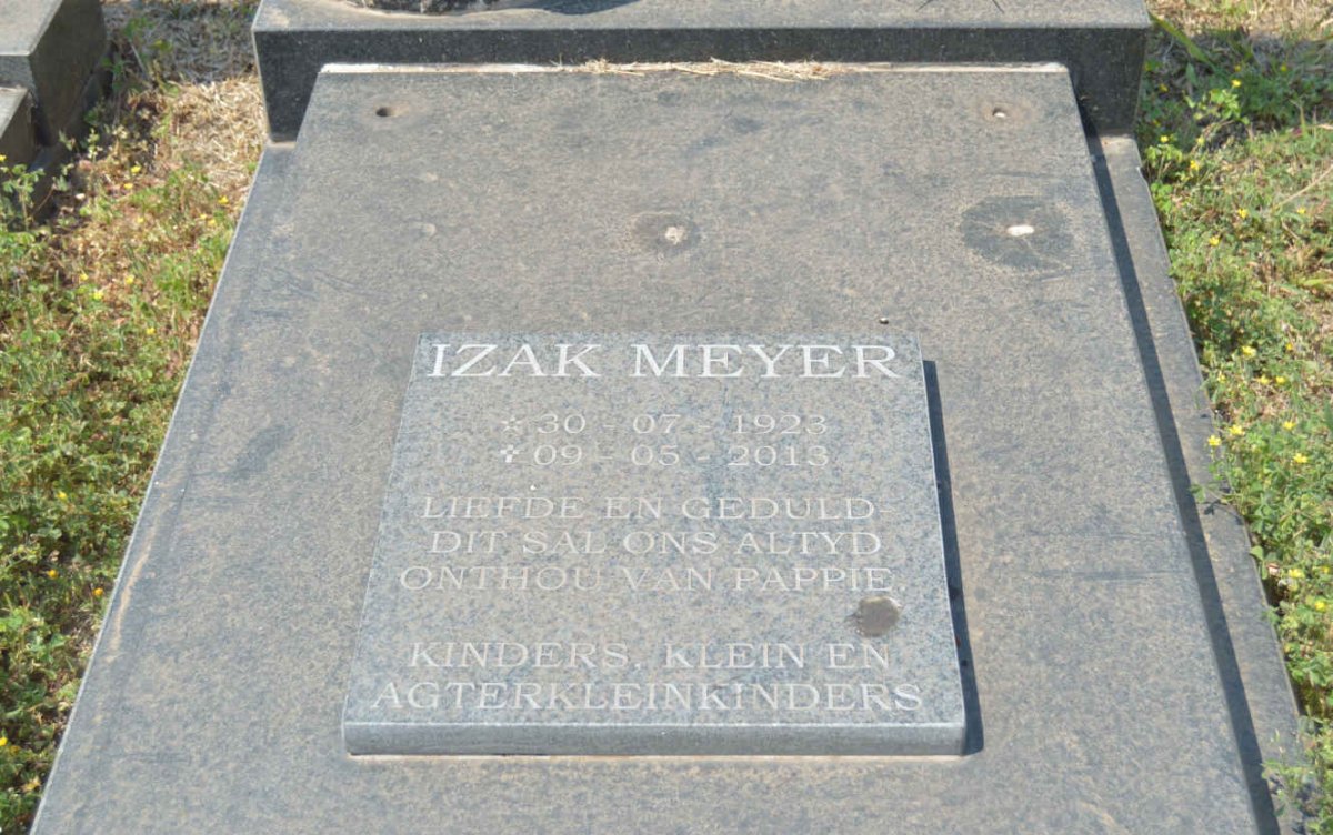 MEYER Izak 1923-2013 :: VAN ROOYEN Dolly 1932-1985