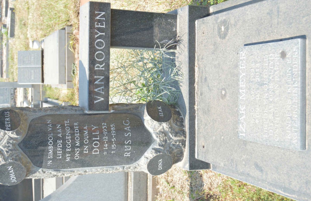 MEYER Izak 1923-2013 :: VAN ROOYEN Dolly 1932-1985