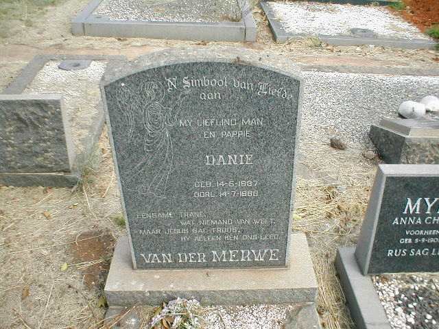 MERWE Danie, van der 1937-1968