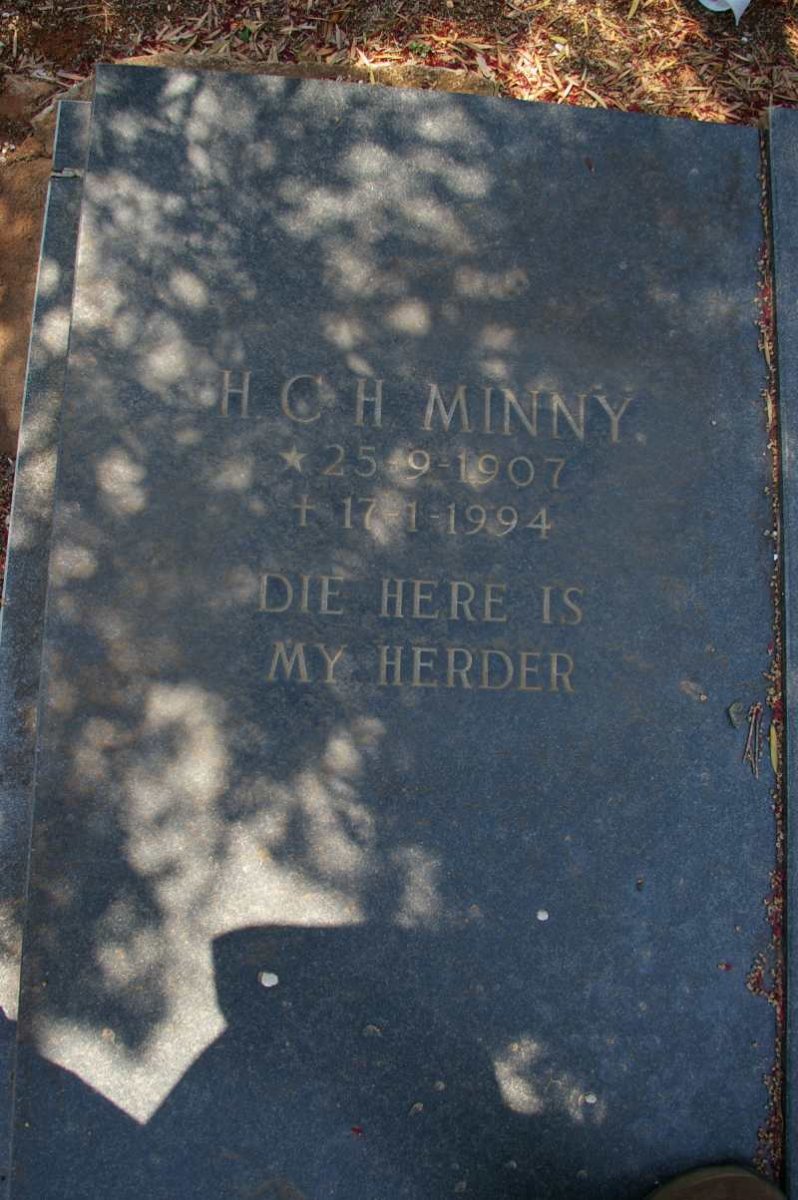 MINNY H.C.H. 1907-1994 &amp; M.P.C. 1907-1988