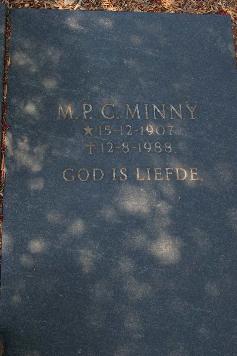 MINNY H.C.H. 1907-1994 &amp; M.P.C. 1907-1988